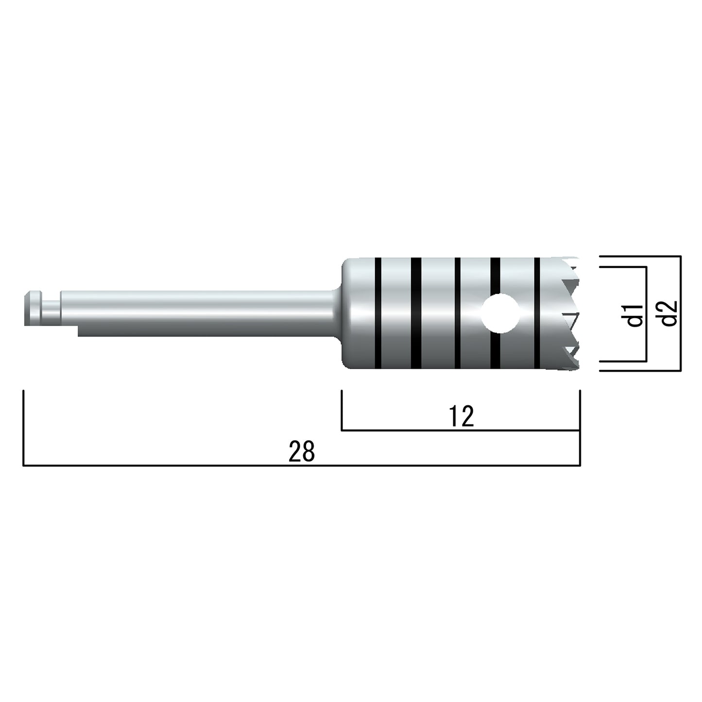 Bone trephine [external irrigation]