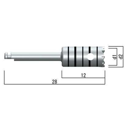 Bone trephine [external irrigation]